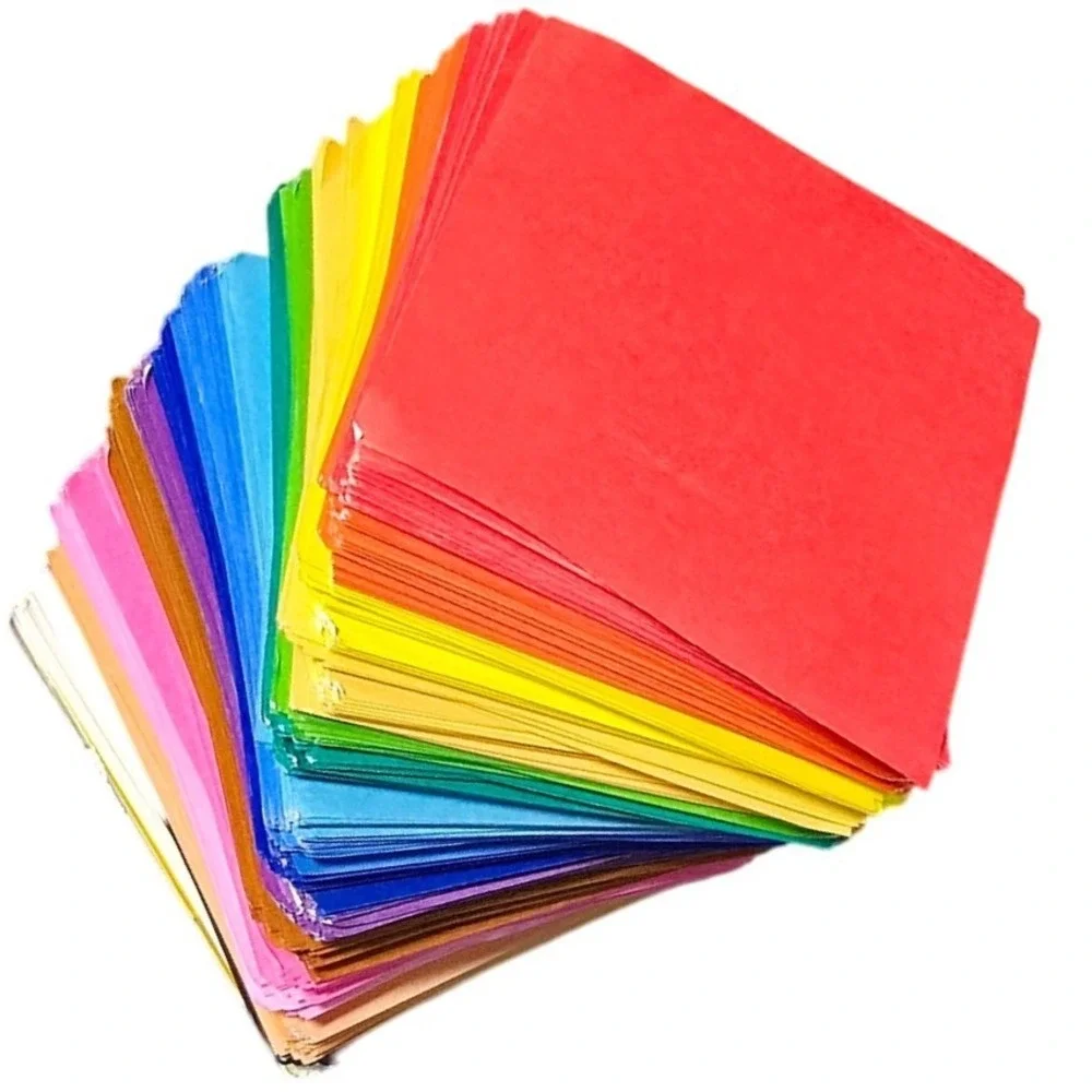 Origami Paper Squares Stack Rainbow‎ Colors Crafting Scrapbooking Art Projects